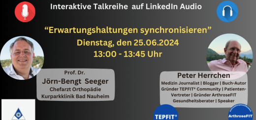 Kommunikation auf Augenhöhe zwischen Arzt und Patient