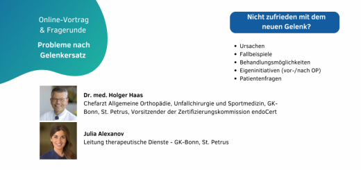 Probleme nach Gelenkersatz - was tun?
